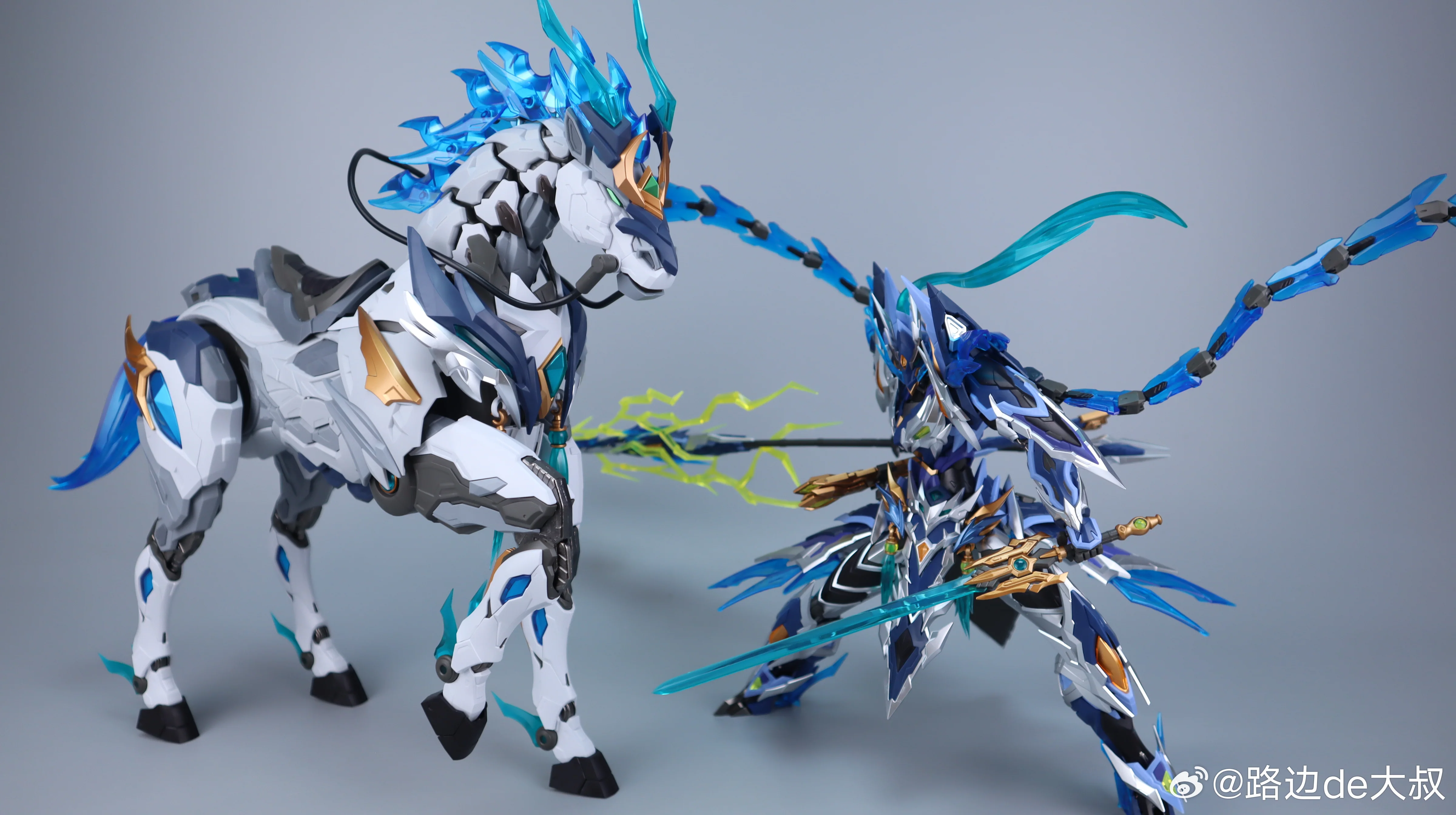 Legend of Star General MNP-XH05 Zhao Yun & White Dragon Horse Model Kit - Image 6