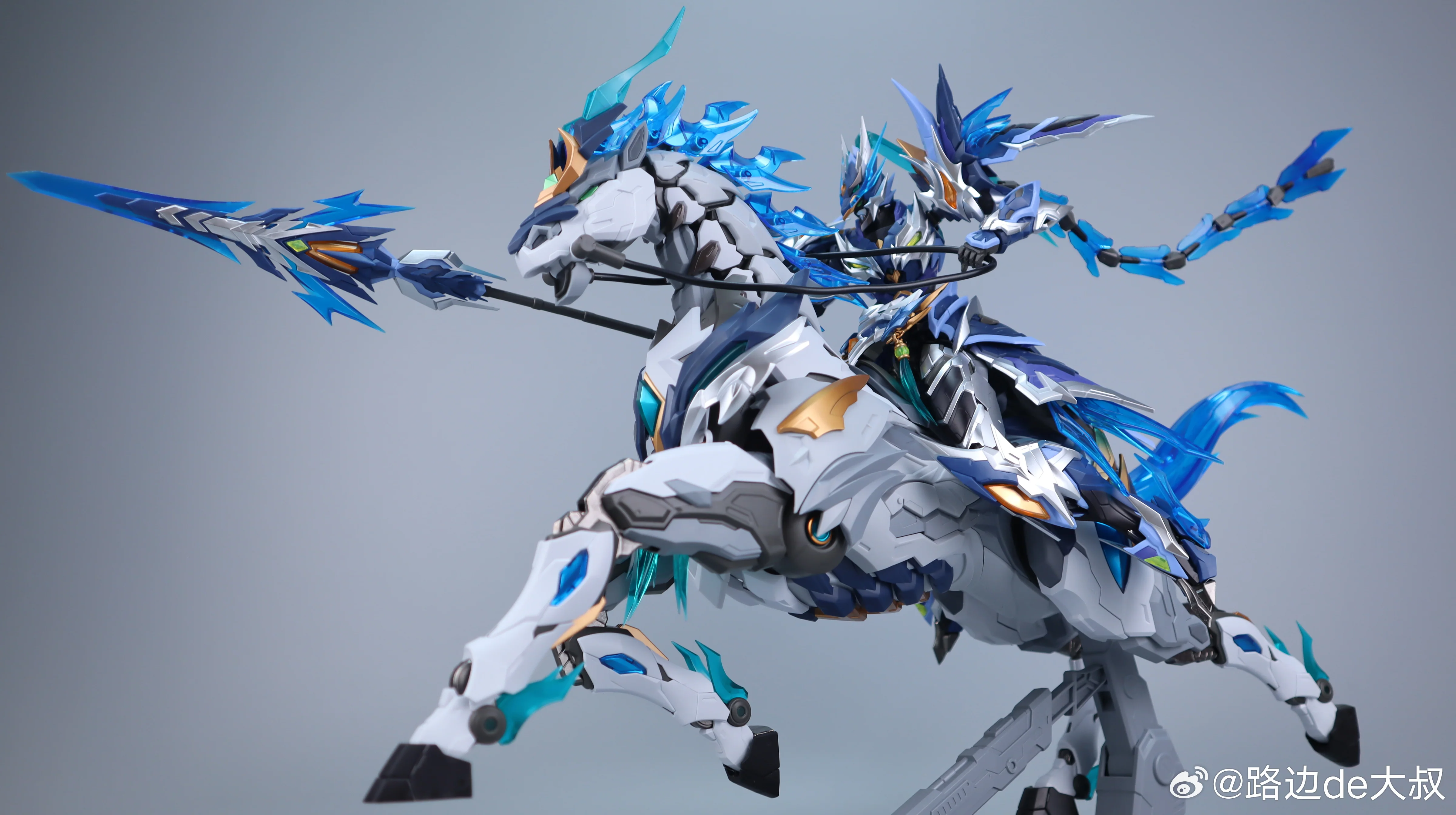 Legend of Star General MNP-XH05 Zhao Yun & White Dragon Horse Model Kit - Image 7