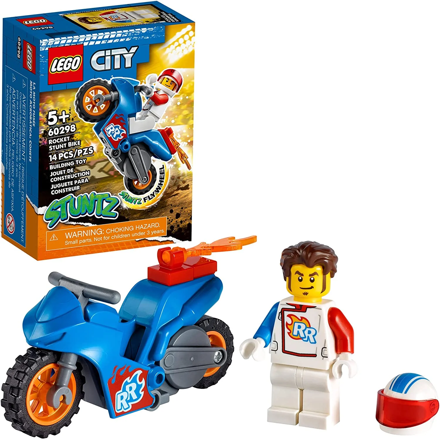 LEGO City Rocket Stunt Bike 60298 Building Kit