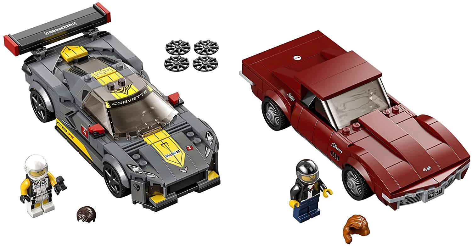 LEGO Speed Champions Chevrolet Corvette C8.R Race Car and 1968 Chevrolet Corvette 76903 Building Kit - Image 2