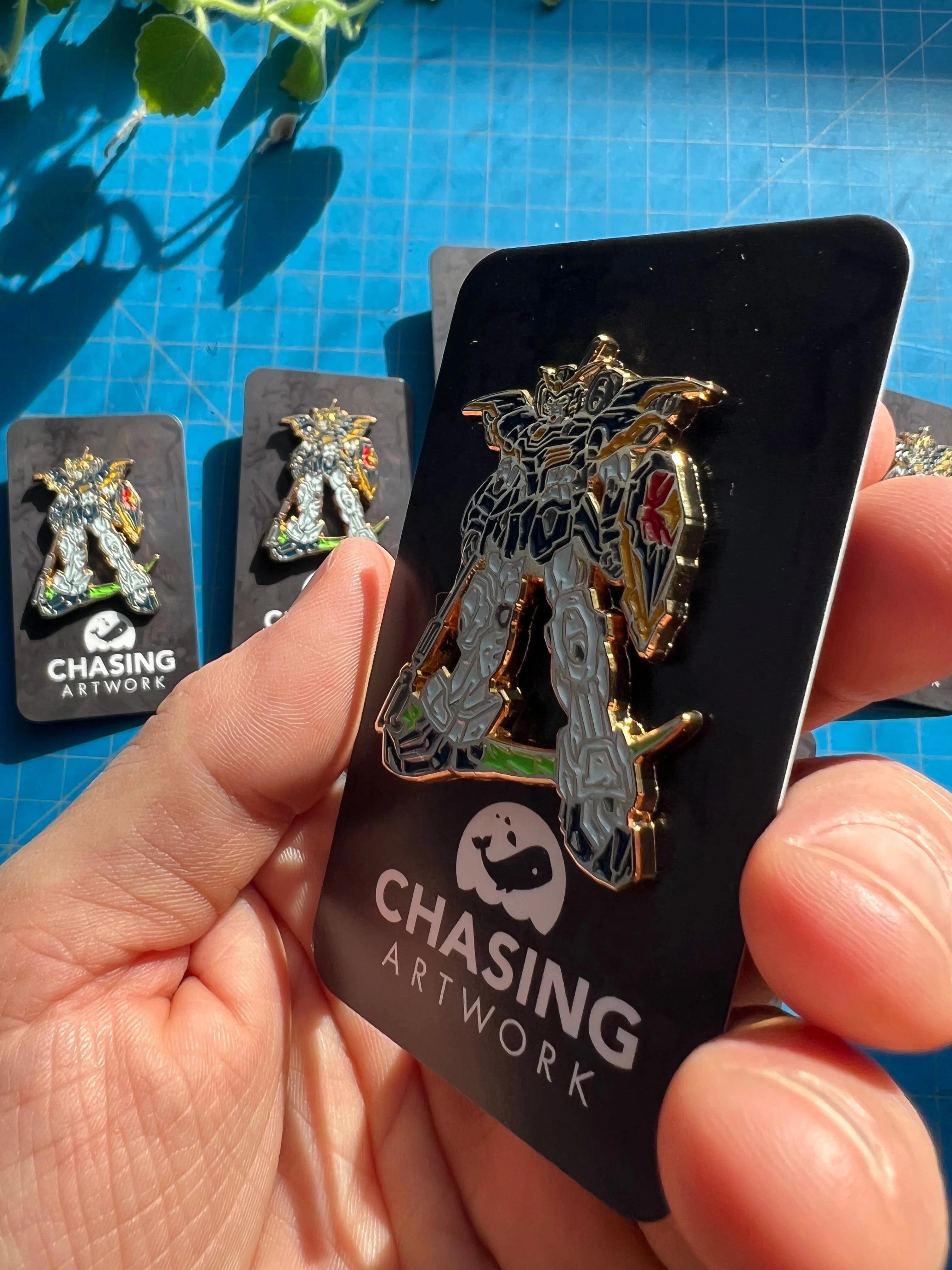 Limited Chasing Artwork Gundam Deathscythe Enamel Pin - Image 4