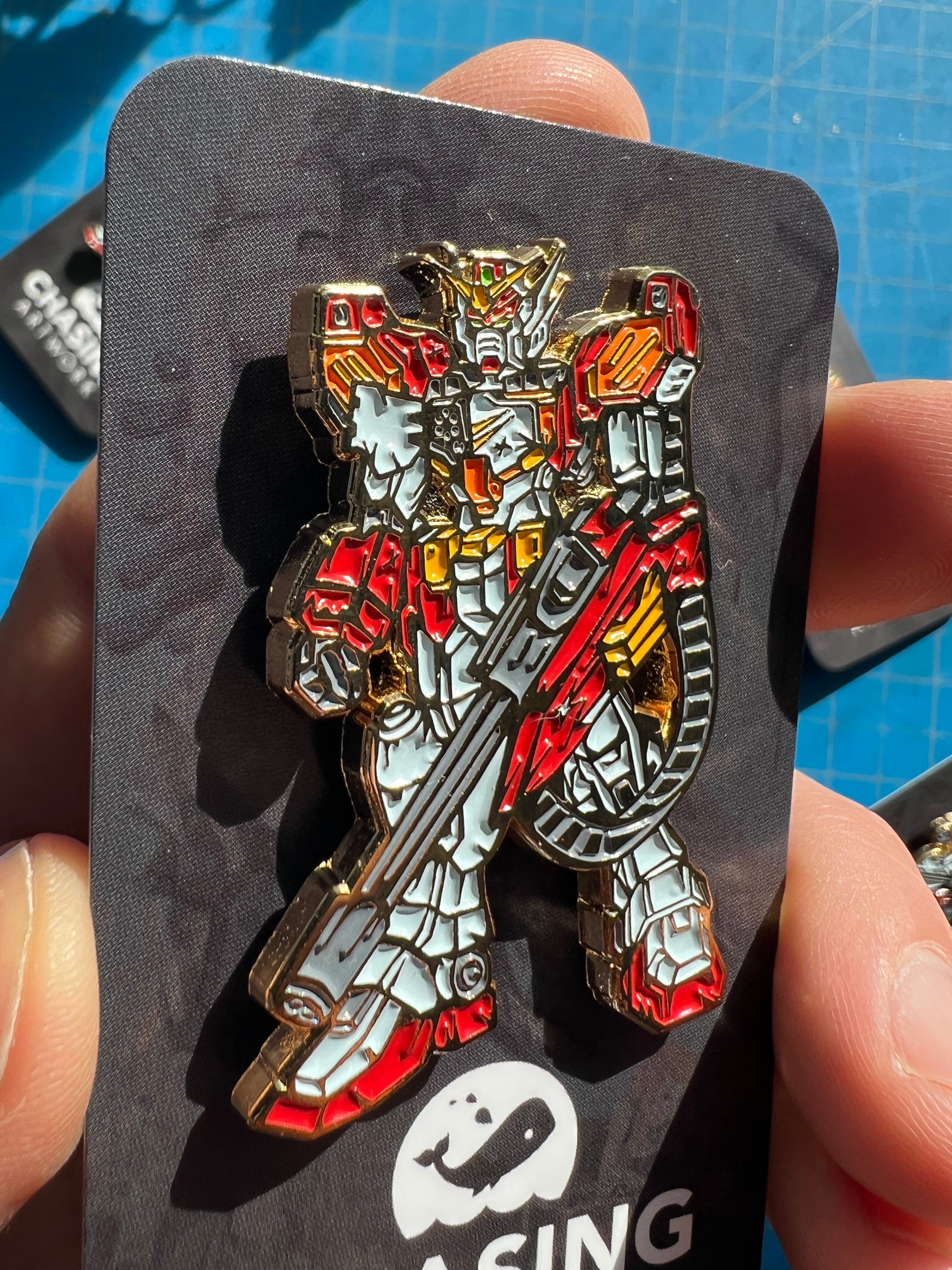 Limited Chasing Artwork Gundam Heavyarms Enamel Pin - Image 5