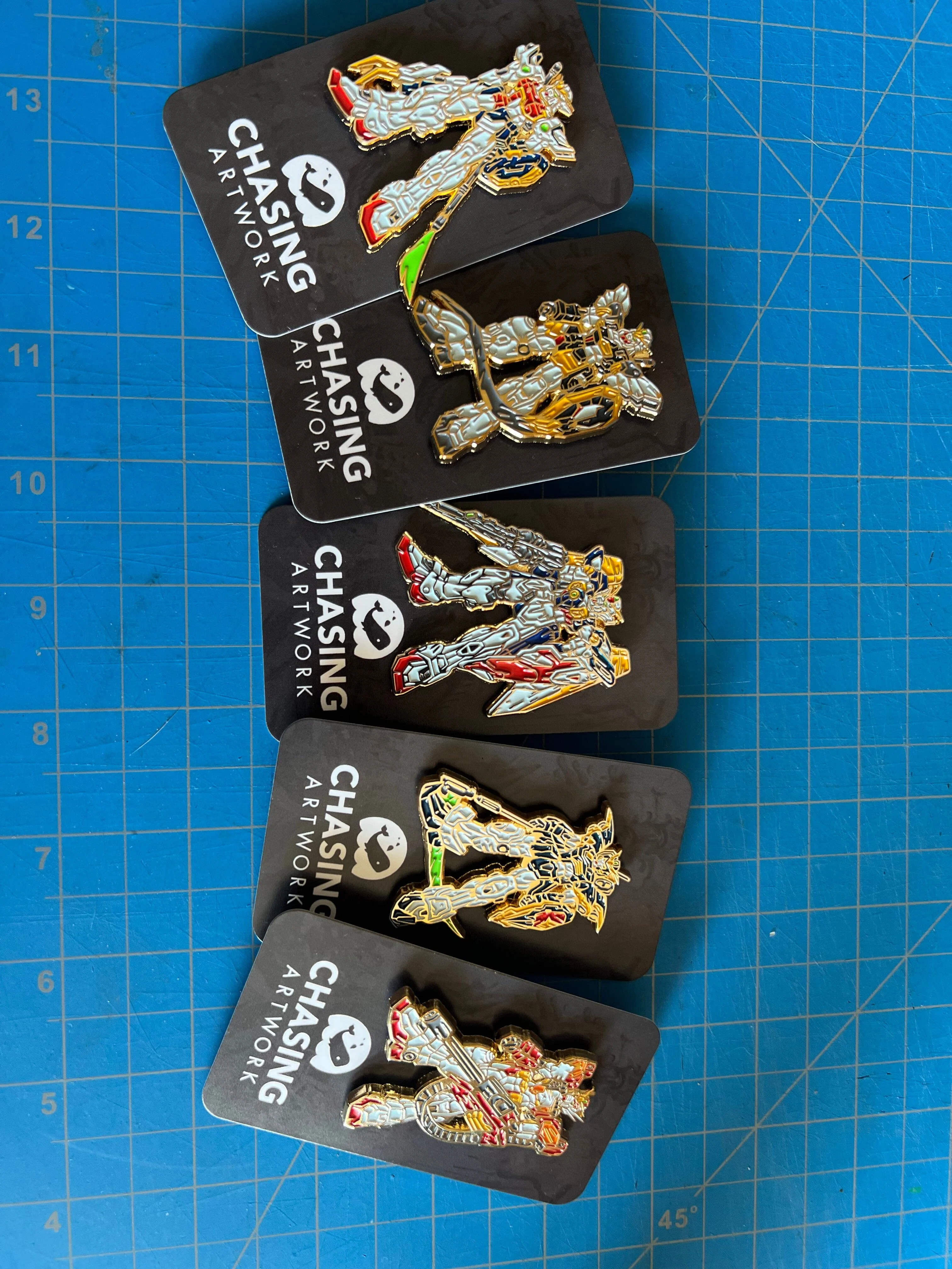 Limited Chasing Artwork Gundam Heavyarms Enamel Pin - Image 7