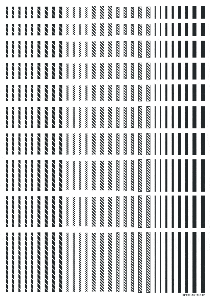 Line Decal 2 Dark Gray(1pc) - Image 2