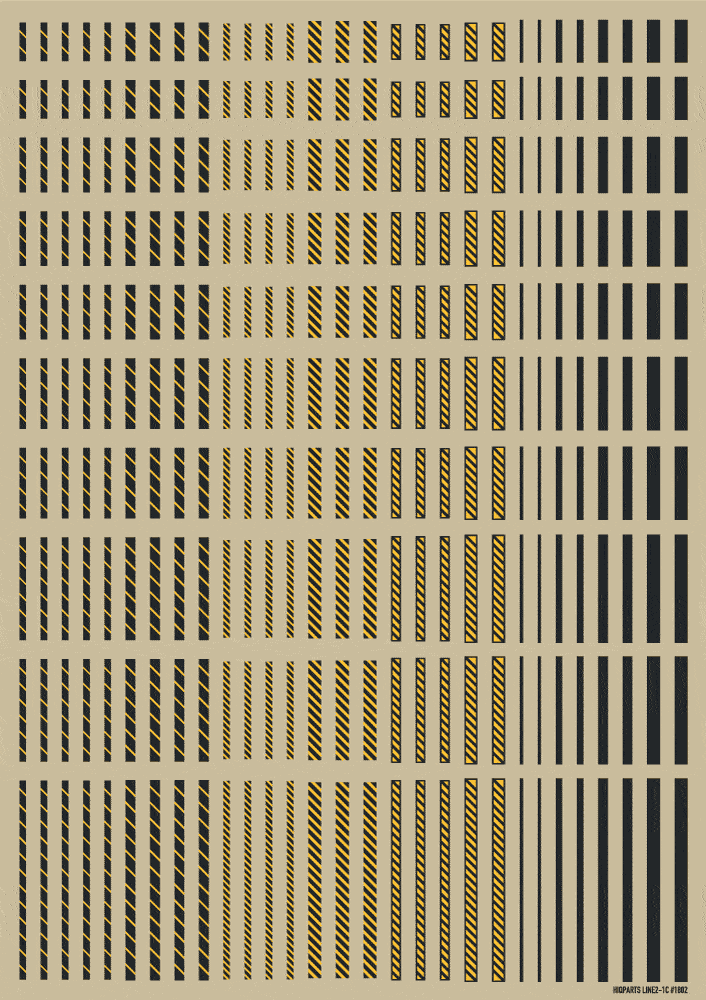 Line Decal 02 Dark Gray-Yellow(1pc) - Image 3