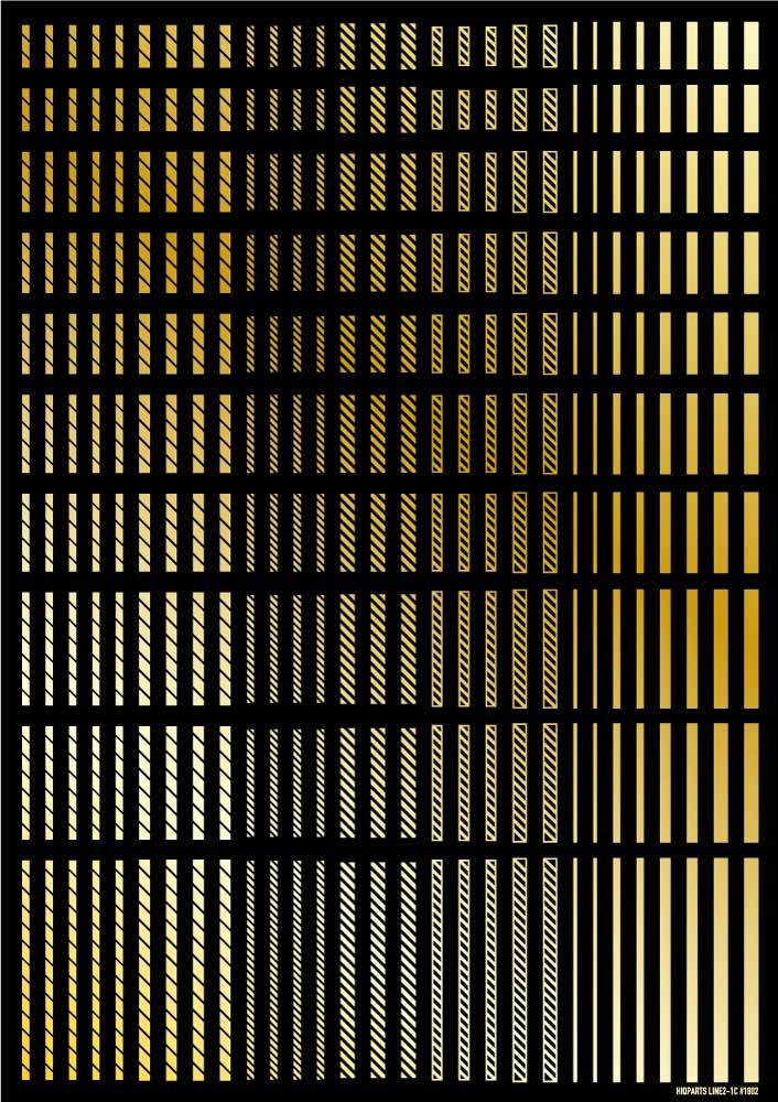 Line Decal 2 Gold(1pc) - Image 2