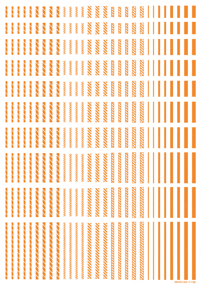 Line Decal 2 Orange(1pc) - Image 2