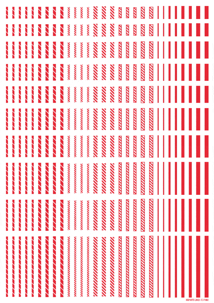 Line Decal 2 Red(1pc) - Image 2