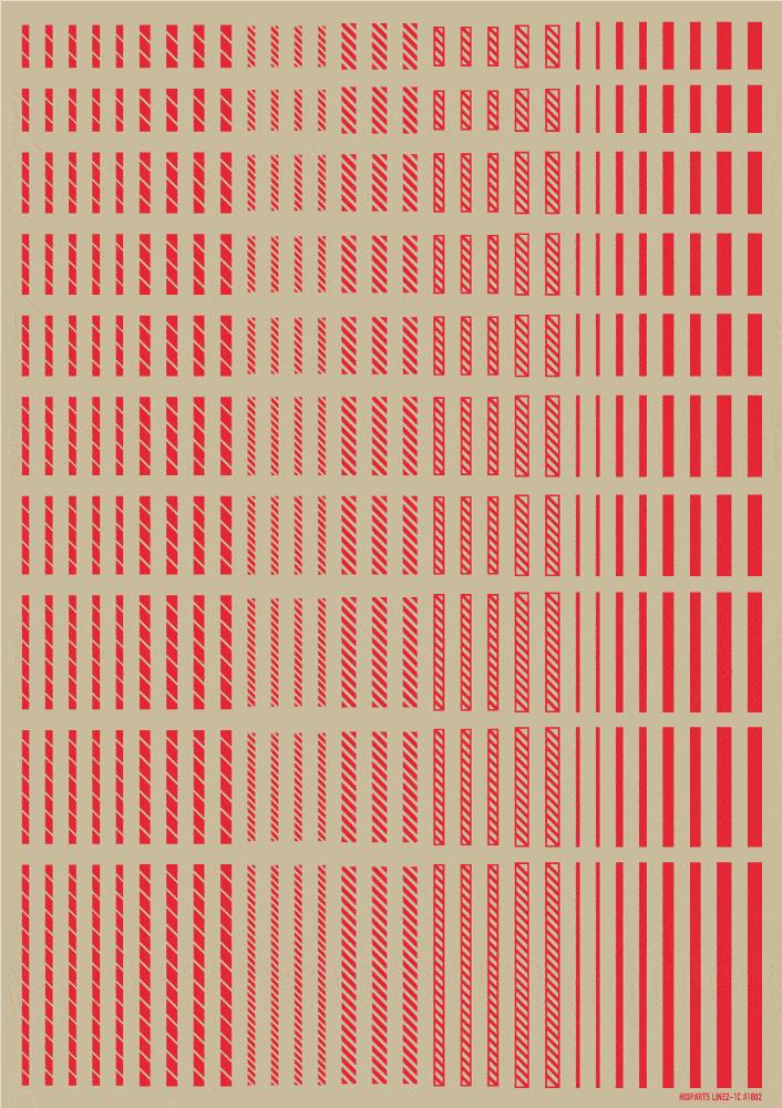 Line Decal 2 Red(1pc) - Image 3