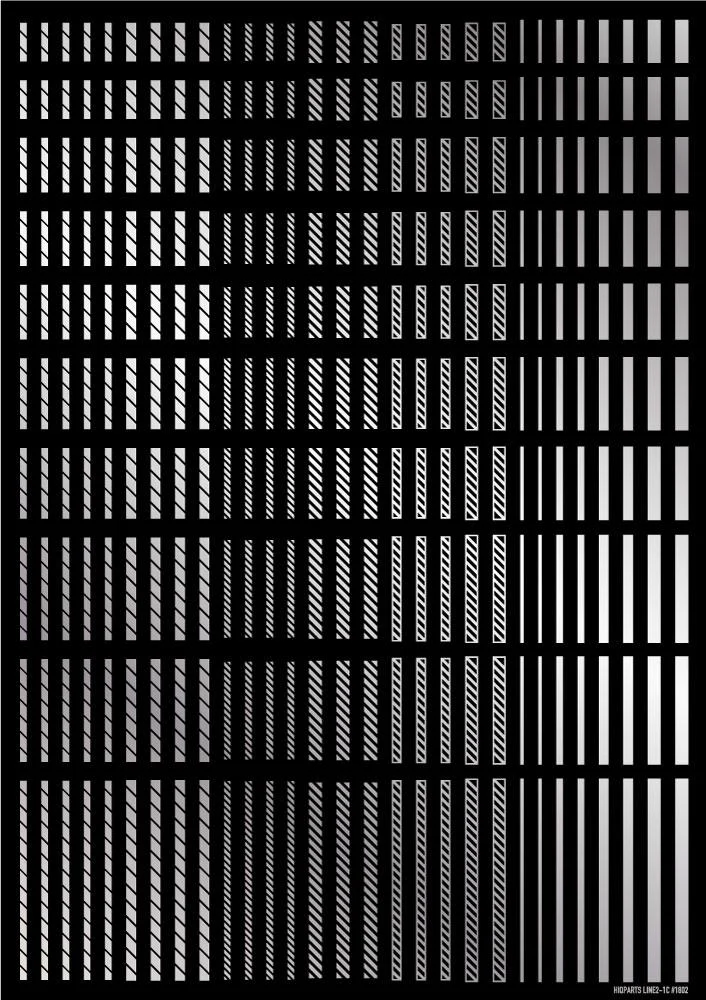 Line Decal 2 Silver(1pc) - Image 2