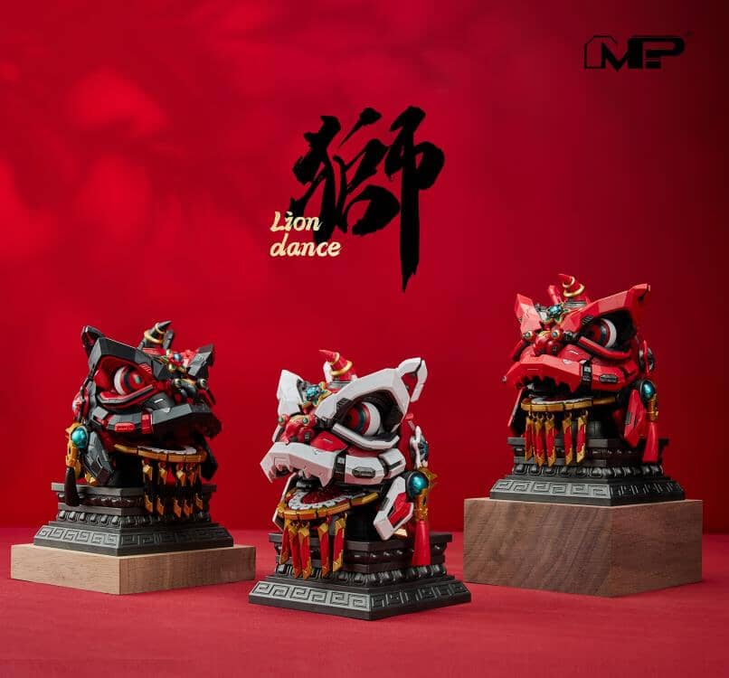 Lion Dance Assembly Model Classic of Mountains and Seas Black Lion Model Kit - Image 5