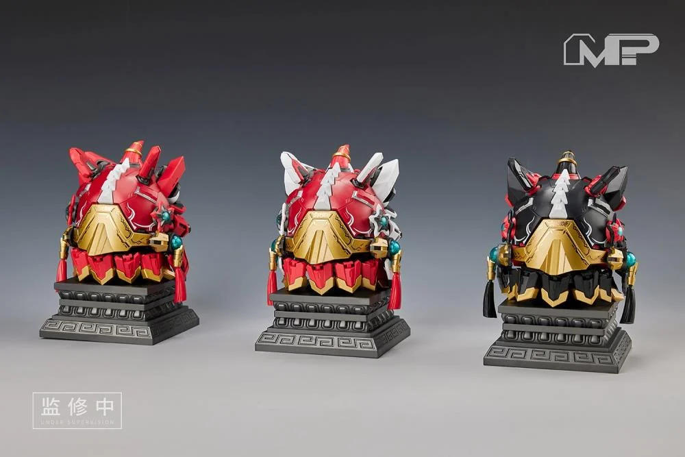 Lion Dance Assembly Model Classic of Mountains and Seas Guan Gong Red Lion Model Kit - Image 3