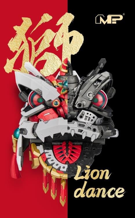 Lion Dance Assembly Model Classic of Mountains and Seas White Lion Model Kit - Image 8
