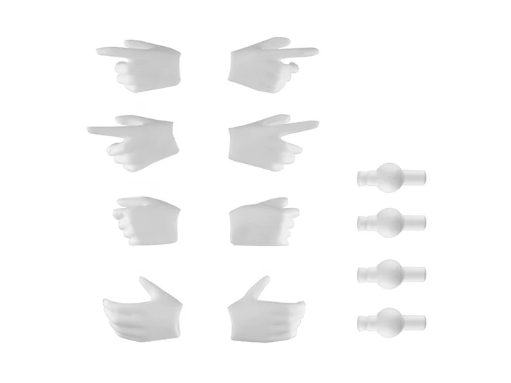 Little Armory x Megami Device LA-OP21 White Gloves 1/12 Scale Accessory Set