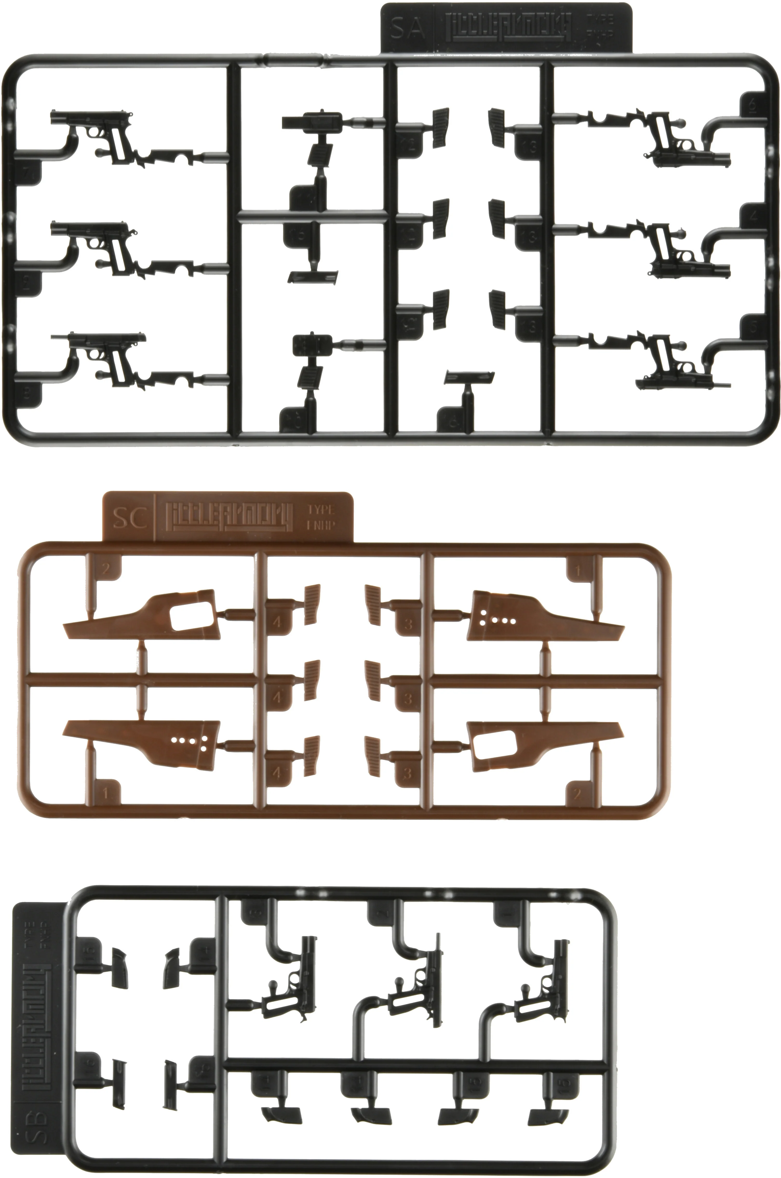Little Armory LA096 Browning High-Power Type 1/12 Scale Accessory Set - Image 5