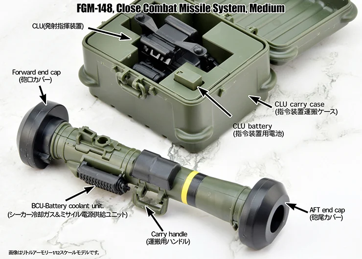 Little Armory LA103 FGM-148 Javelin Anti-Tank Missile 1/12 Scale Accessory Set - Image 6