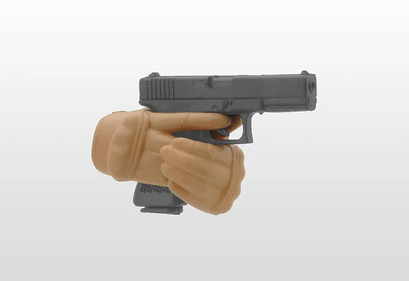 Little Armory LAOP06 figma Tactical Gloves 2 Handgun Set (Tan) - Image 3