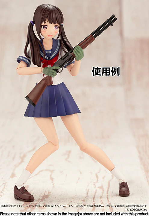Little Armory x Sousai Shojo Teien Tactical Glove 2 (Green) with Revolver 1/12 Scale Accessory Set - Image 7