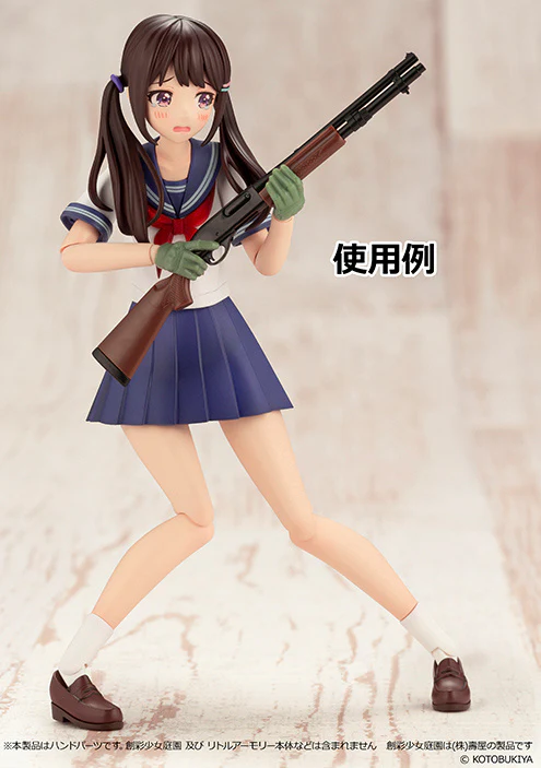 Little Armory x Sousai Shojo Teien Tactical Glove 2 (Green) with Revolver 1/12 Scale Accessory Set - Image 9