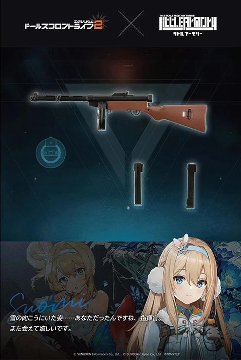 Little Armory x Girls' Frontline LA-DF34 Girls' Frontline 2 Suomi KP-31 1/12 Scale Accessory Set - Image 10