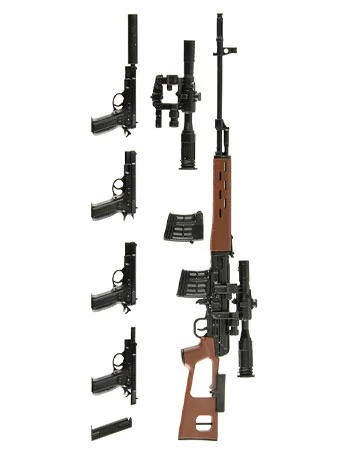 Little Armory x Gunslinger Girl LA-GG02 Rico SVD Cz75 Type 1/12 Scale Accessory Set - Image 2