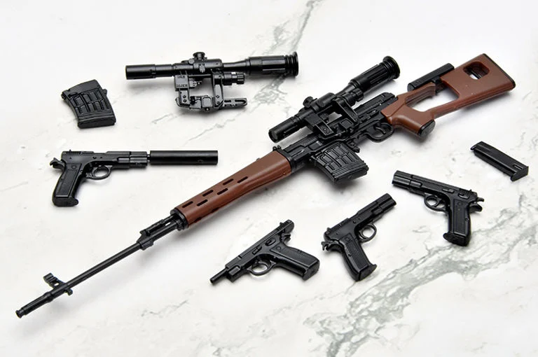 Little Armory x Gunslinger Girl LA-GG02 Rico SVD Cz75 Type 1/12 Scale Accessory Set - Image 4