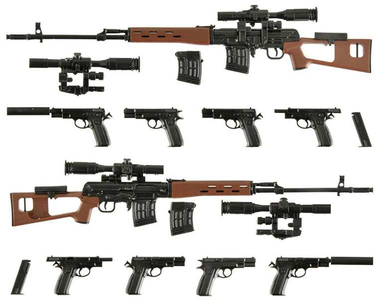Little Armory x Gunslinger Girl LA-GG02 Rico SVD Cz75 Type 1/12 Scale Accessory Set - Image 7