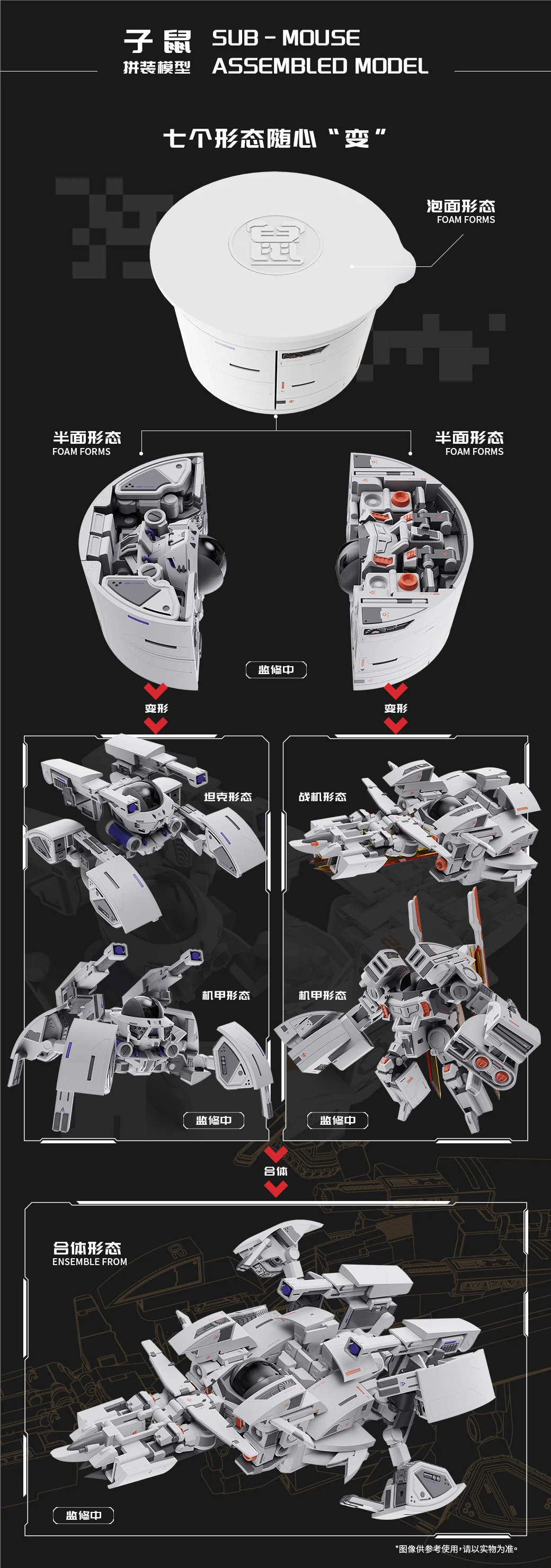Chinese Zodiac Hidden Fighter in the Noodles Mecha Rat Model Kit Set - Image 10