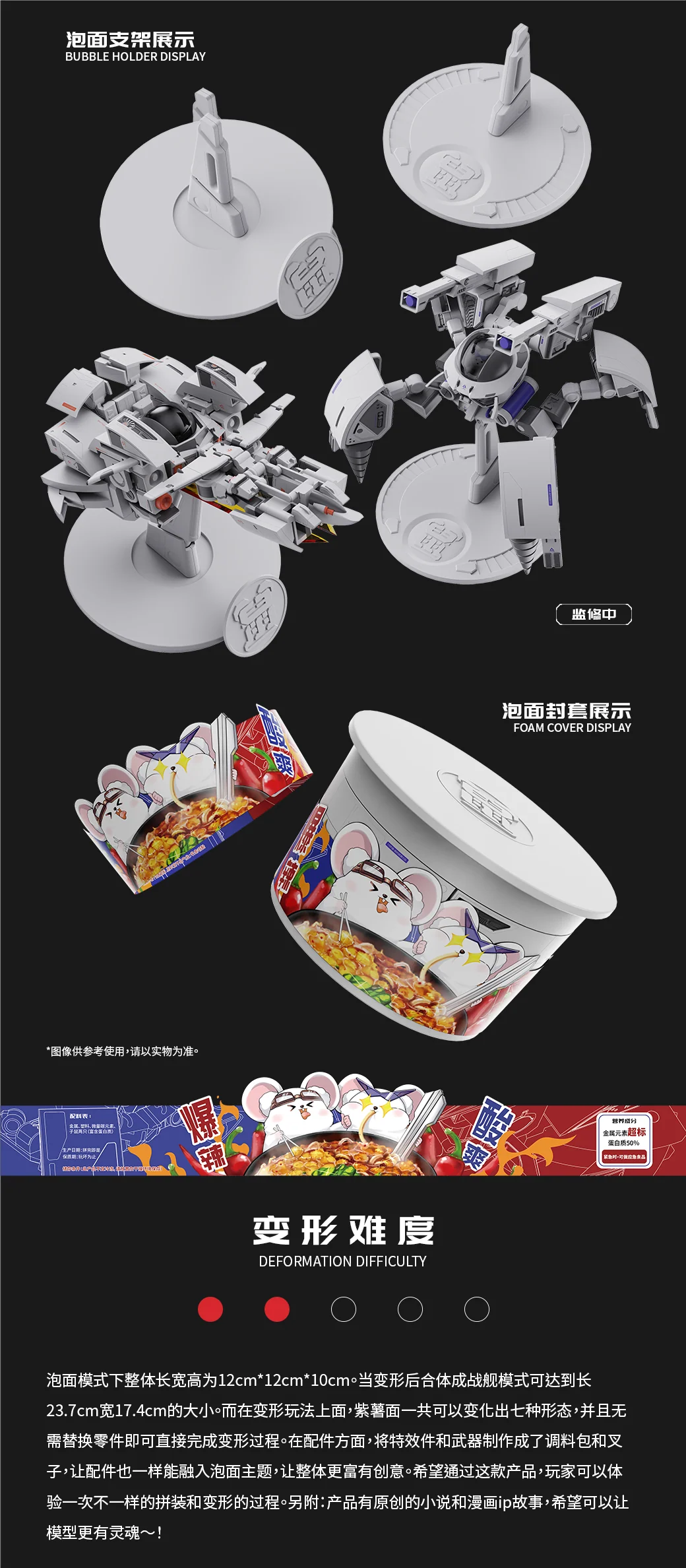 Chinese Zodiac Hidden Fighter in the Noodles Mecha Rat Model Kit Set - Image 11