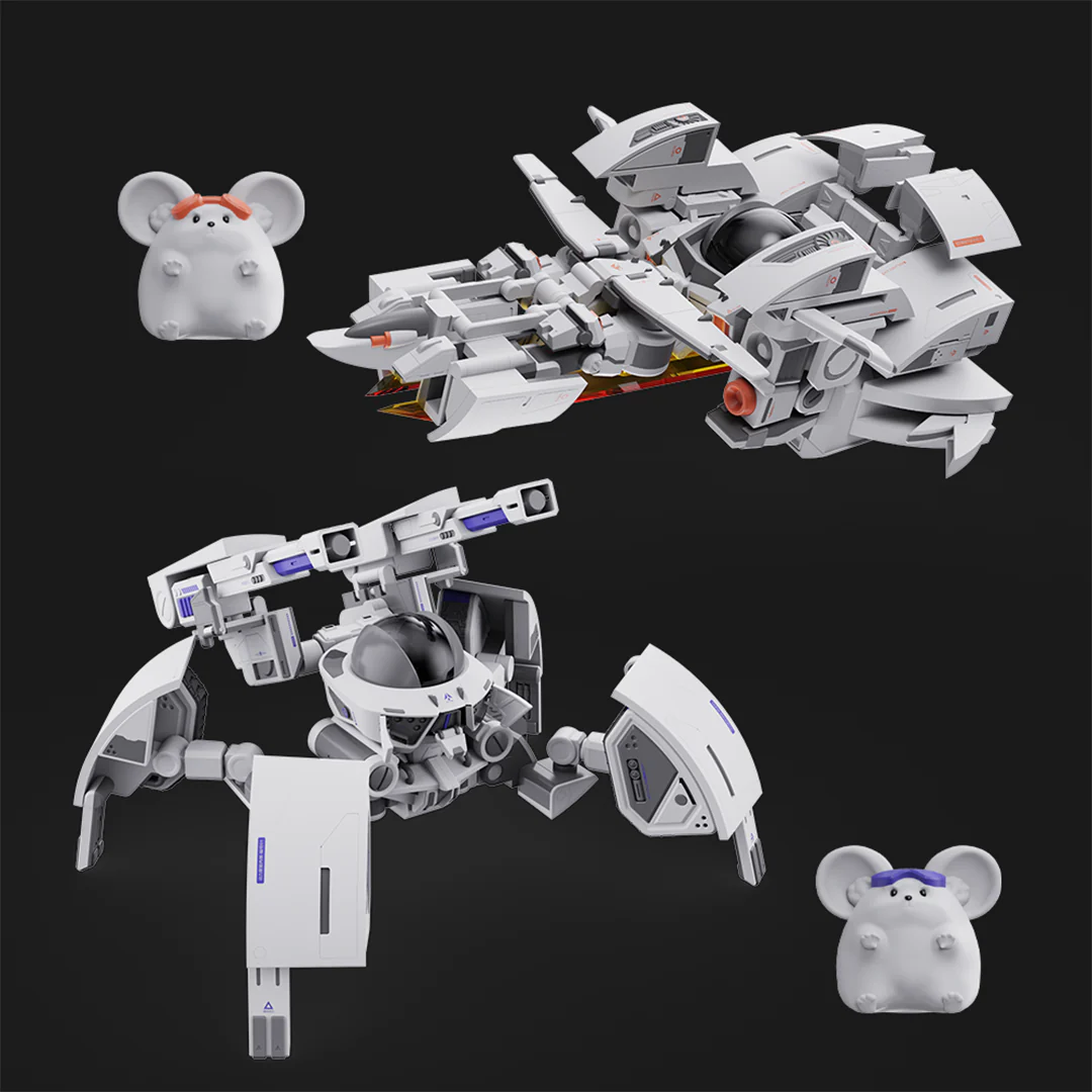 Chinese Zodiac Hidden Fighter in the Noodles Mecha Rat Model Kit Set - Image 7