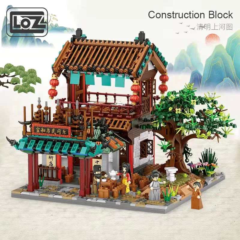 LOZ Architecture Diamond Blocks 1056 Sun Yangzheng Store - Image 3