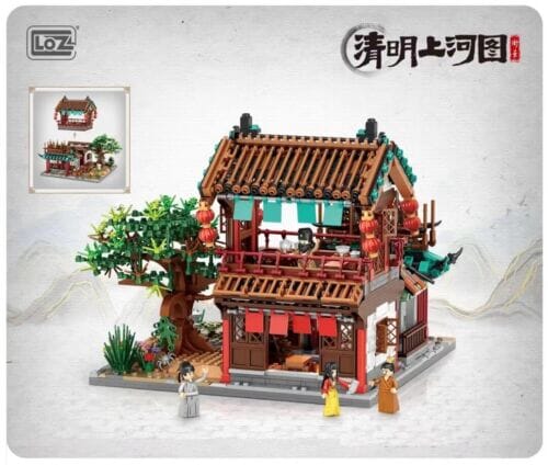 LOZ Architecture Diamond Blocks 1058 Chinese Restaurant - Image 2
