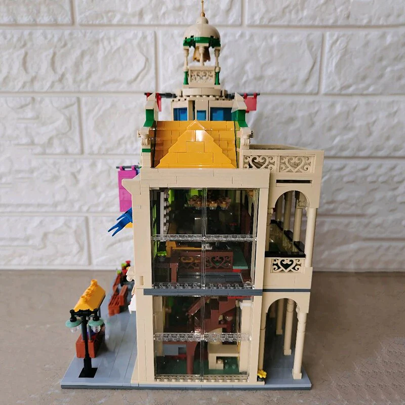 LOZ Architecture Mini Blocks 1039 Architecture Peace Hotel Food Restaurant Bell Tower - Image 6