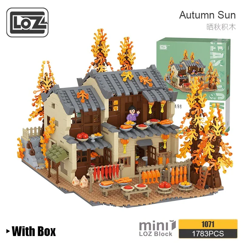 LOZ Architecture Mini Blocks 1071 Sunshine In Autumn Chinese Construction - Image 2