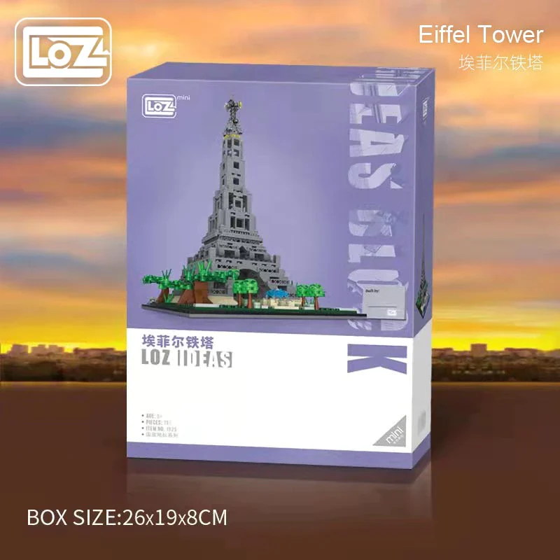 LOZ Architecture Mini Blocks 1929 Eiffel Tower - Image 6