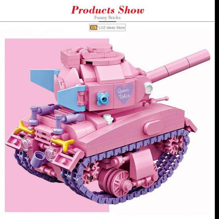 LOZ Creative 1118 Sherman Tank (Pink) - Image 2