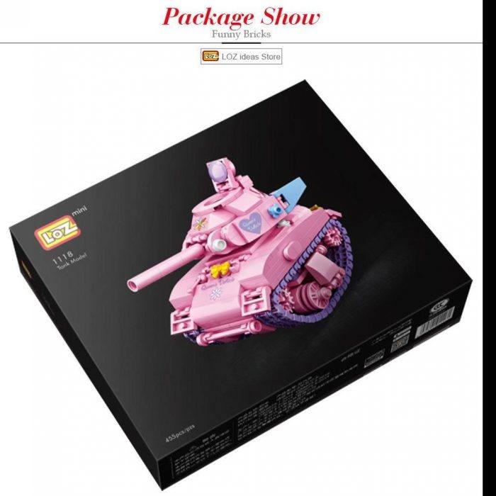 LOZ Creative 1118 Sherman Tank (Pink) - Image 4