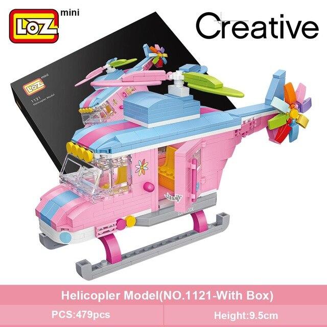 LOZ Creative 1121 Helicopter (Pink) - Image 2
