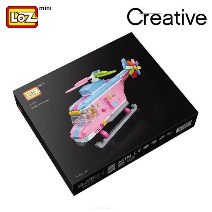 LOZ Creative 1121 Helicopter (Pink) - Image 4