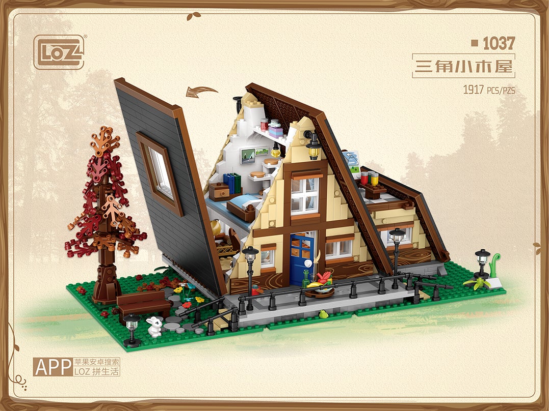 LOZ Creator Series 1037 Triangle Cabin - Image 3