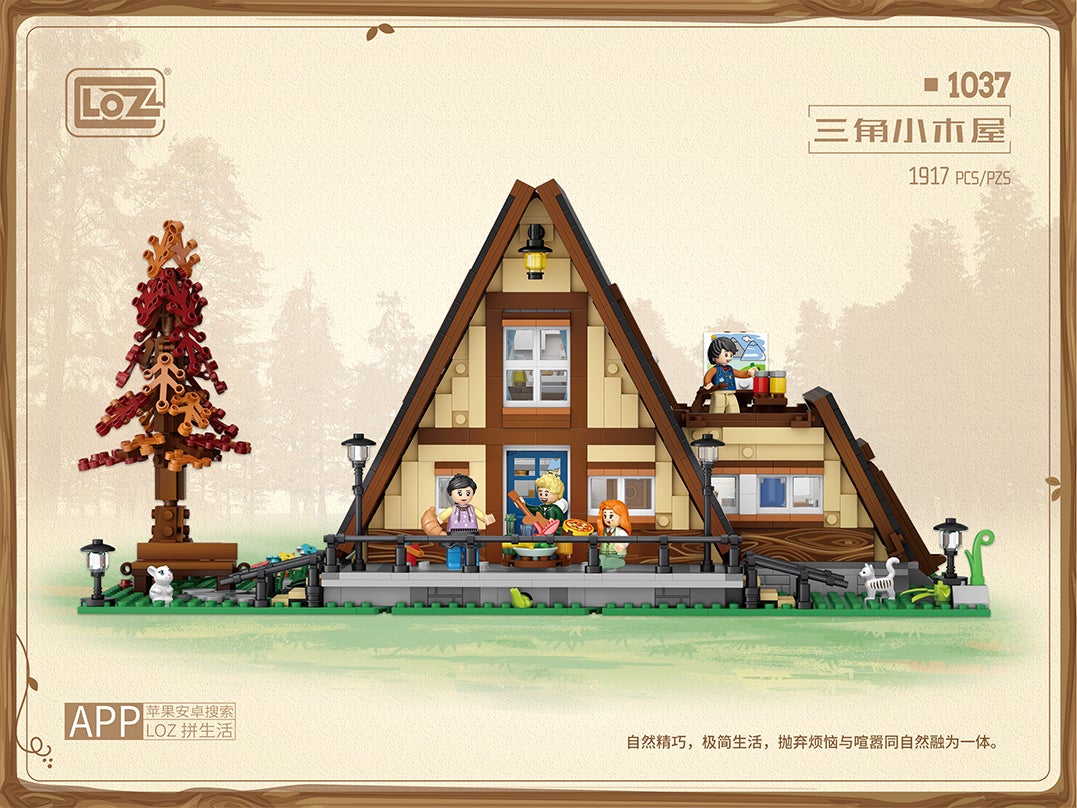 LOZ Creator Series 1037 Triangle Cabin - Image 4