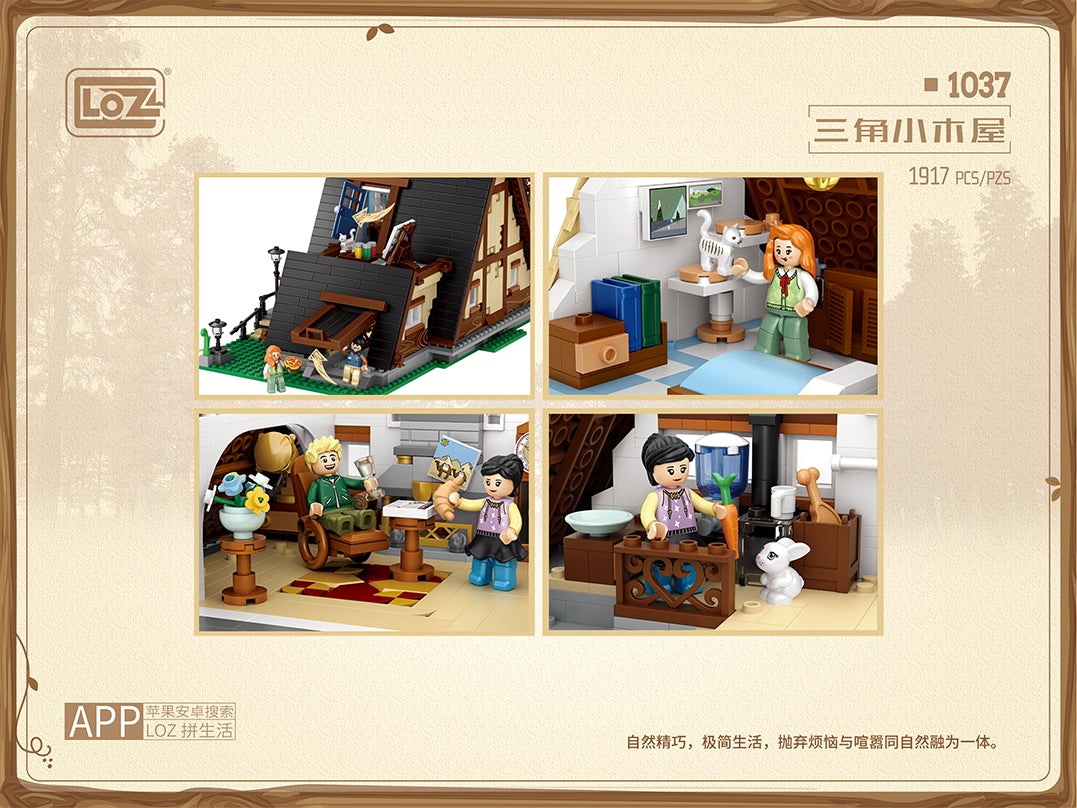 LOZ Creator Series 1037 Triangle Cabin - Image 5