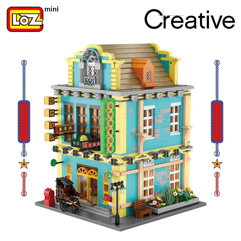 LOZ Creator Series 1041 Old Shanghai Iris and the Foreign Bank - Image 3