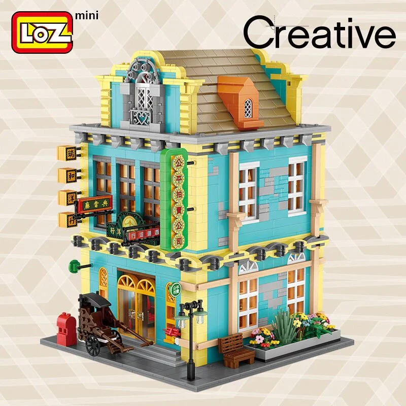 LOZ Creator Series 1041 Old Shanghai Iris and the Foreign Bank - Image 4