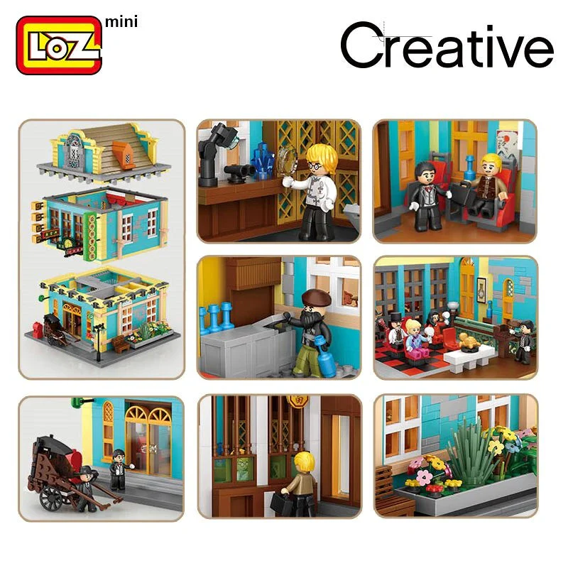 LOZ Creator Series 1041 Old Shanghai Iris and the Foreign Bank - Image 5