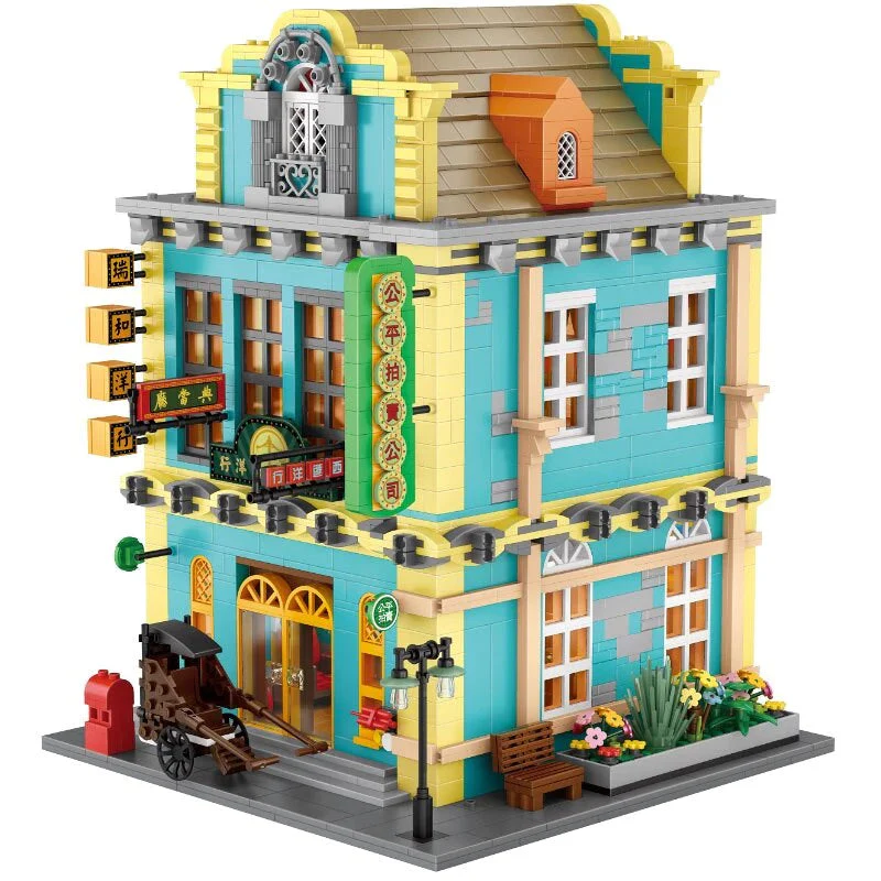 LOZ Creator Series 1041 Old Shanghai Iris and the Foreign Bank - Image 6