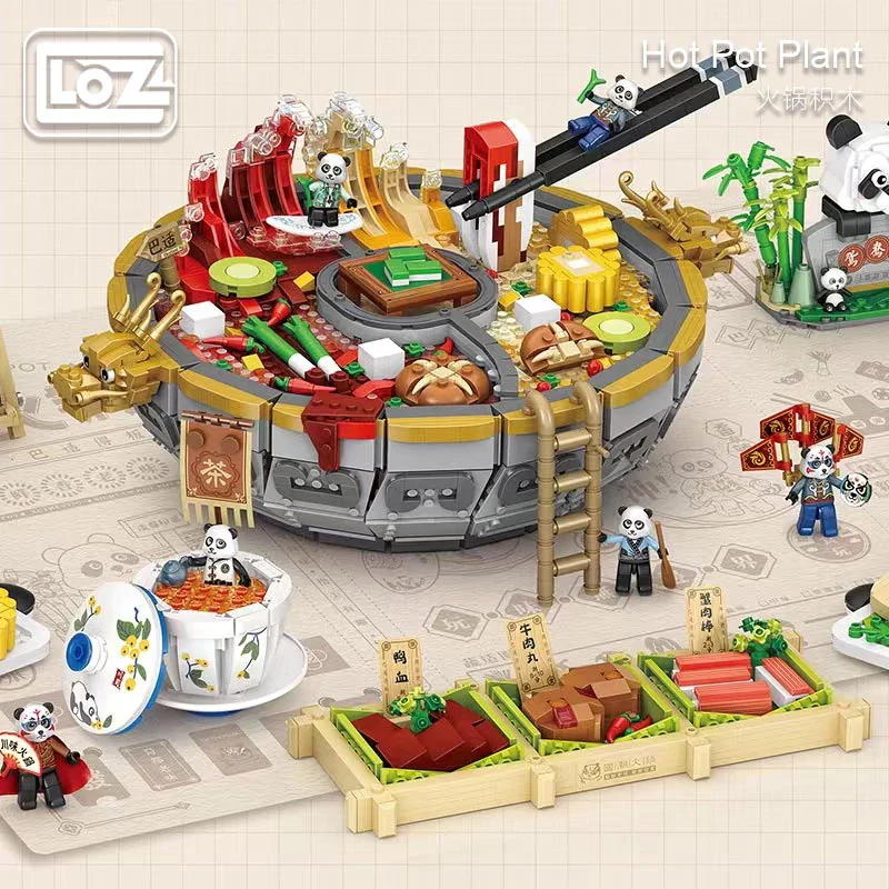 LOZ Creator Series 1072 Sichuan Flavored Hot Pot - Image 2