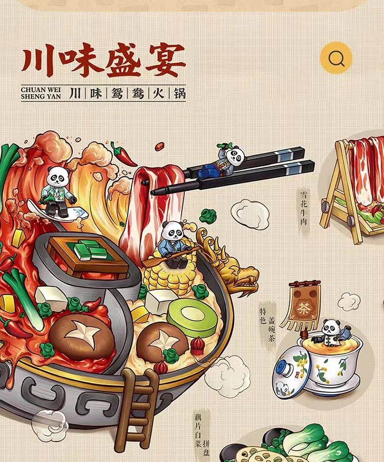 LOZ Creator Series 1072 Sichuan Flavored Hot Pot - Image 3