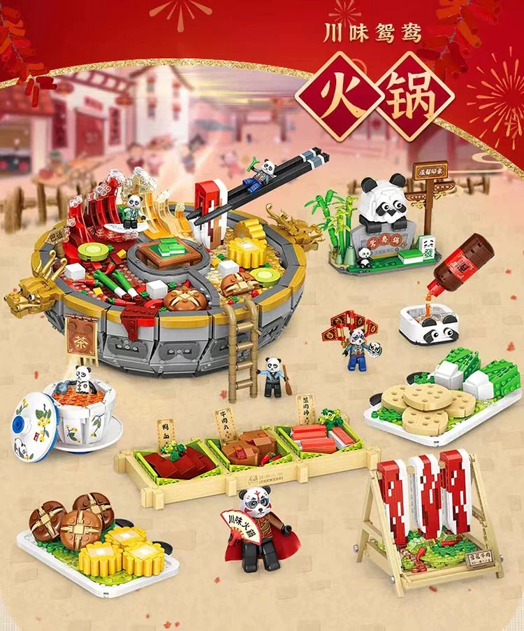LOZ Creator Series 1072 Sichuan Flavored Hot Pot - Image 6