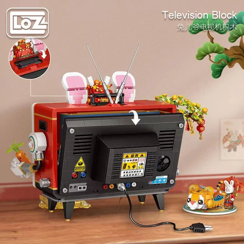 LOZ Creator Series 1073 Rabbit Master TV New Year Spring Festival National Tide - Image 2